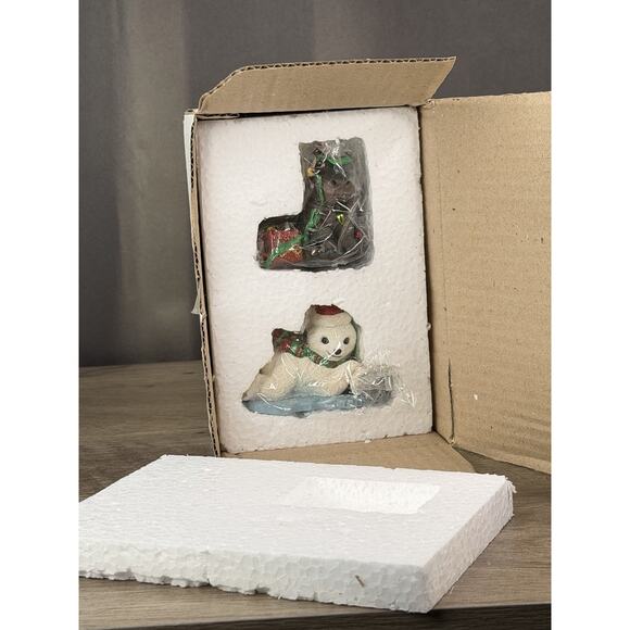 NIB Pair Danbury Mint Baby Animal Ornament Collection Kangaroo And Moose - Picture 9 of 9